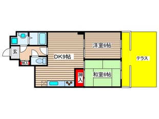 レインボー池場の物件間取画像